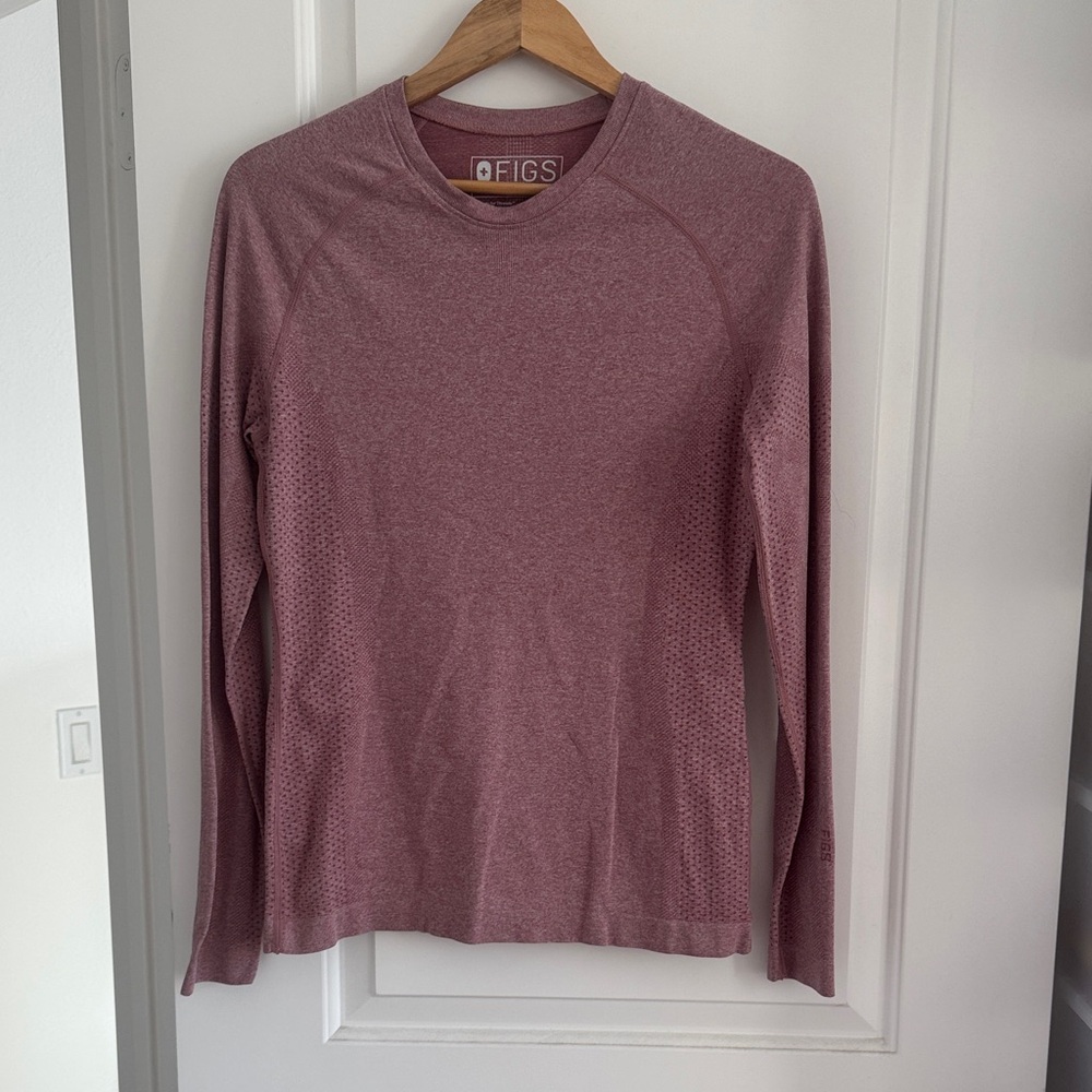 Figs Men's Dusty Rose Crewneck Sweater